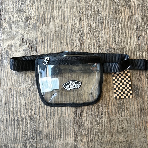 Vans Handbags - Vans “In the Clear” Belt Fanny pack. Black accents and patch w/adj. strap. NWT